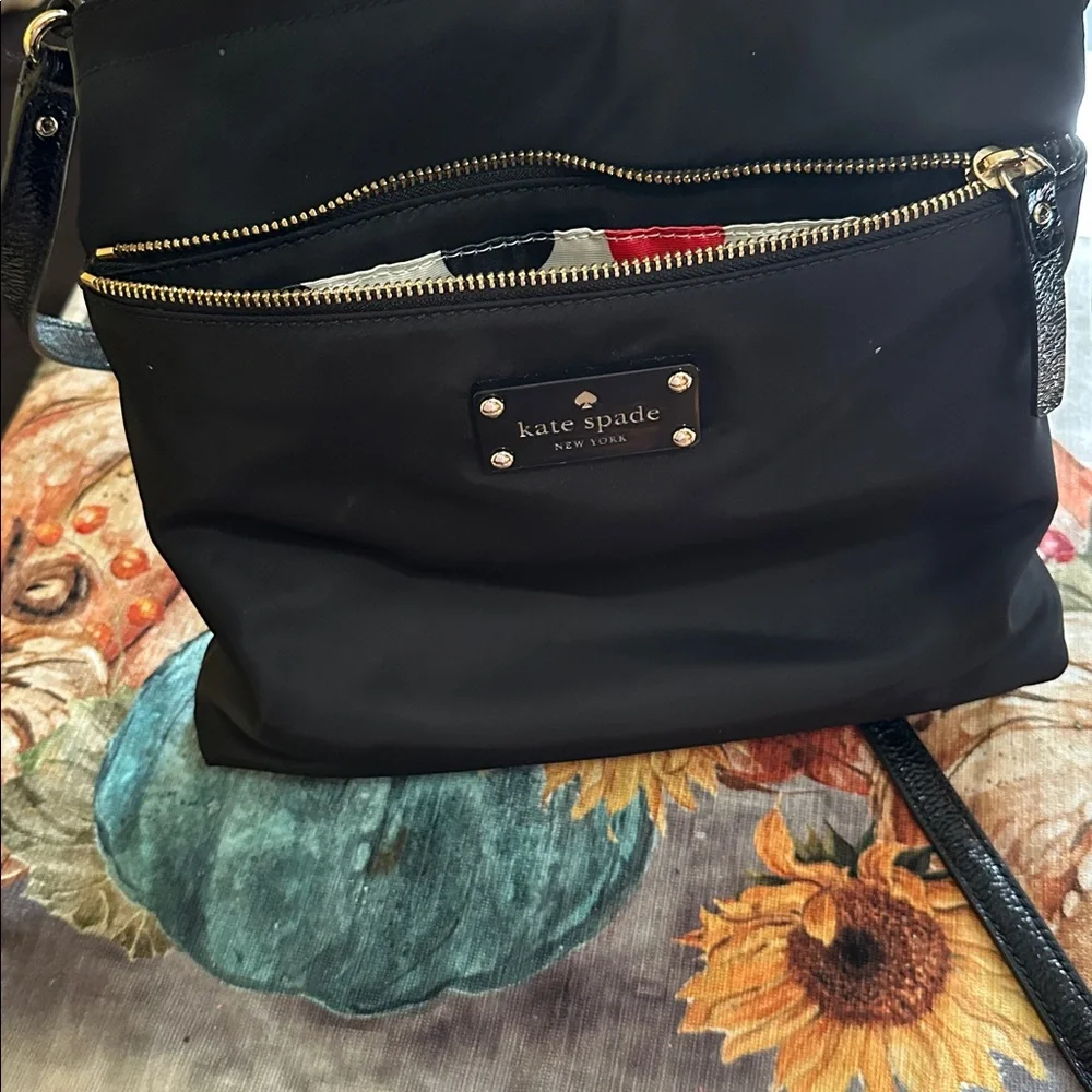 Pre loved Kate Spade Nylon Black Crossbody Bag. - Picture 8 of 8
